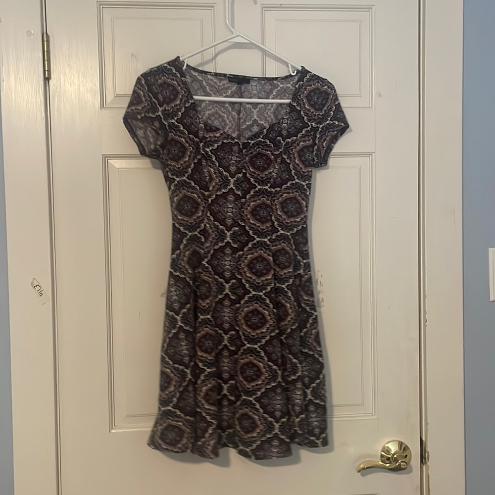 PATTERNED MINI DRESS